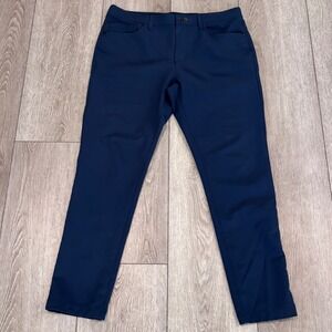Public Rec Workday Pants Mens 33x30 Navy Blue Slim Straight Stretch Chino Golf